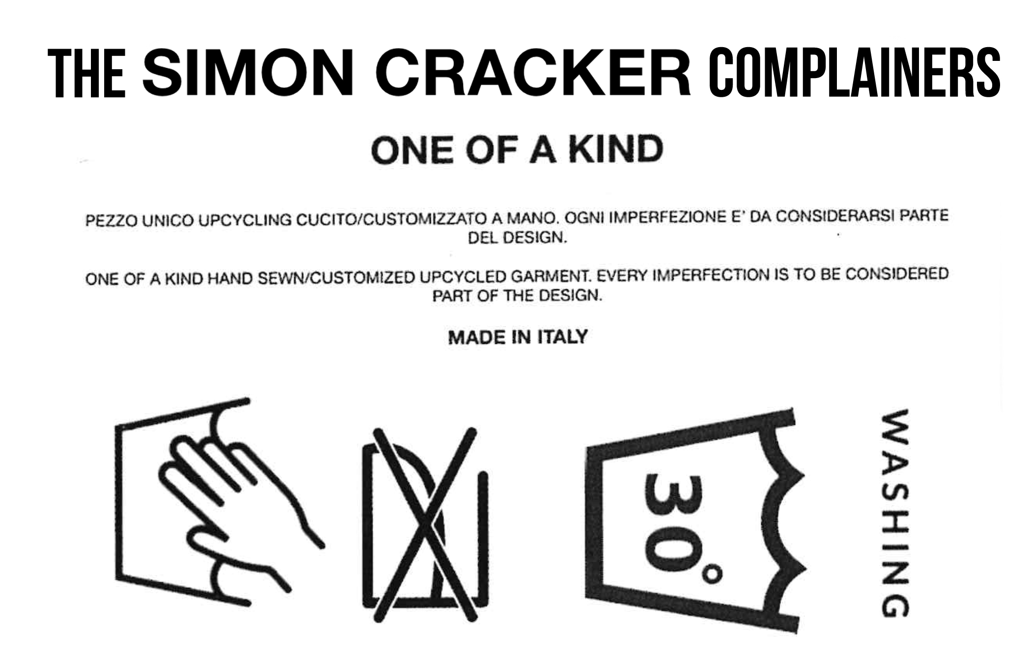 CRACKOMPLAIN BAG